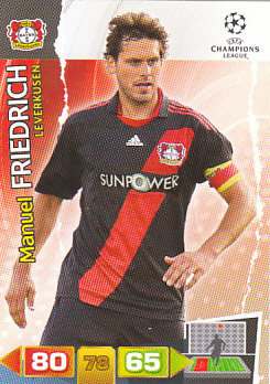 Manuel Friedrich Bayer 04 Leverkusen 2011/12 Panini Adrenalyn XL CL #49